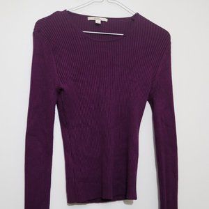 purple sweater